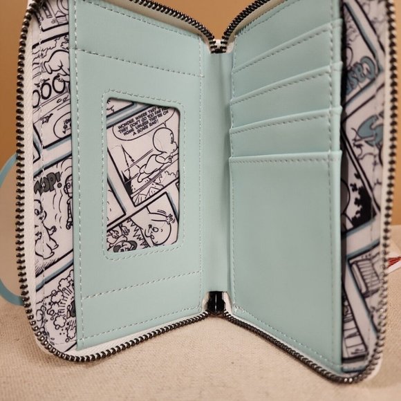 Loungefly Casper The Friendly Ghost Let's Be Friends GID Zip Around Wallet NEW - Picture 12 of 14